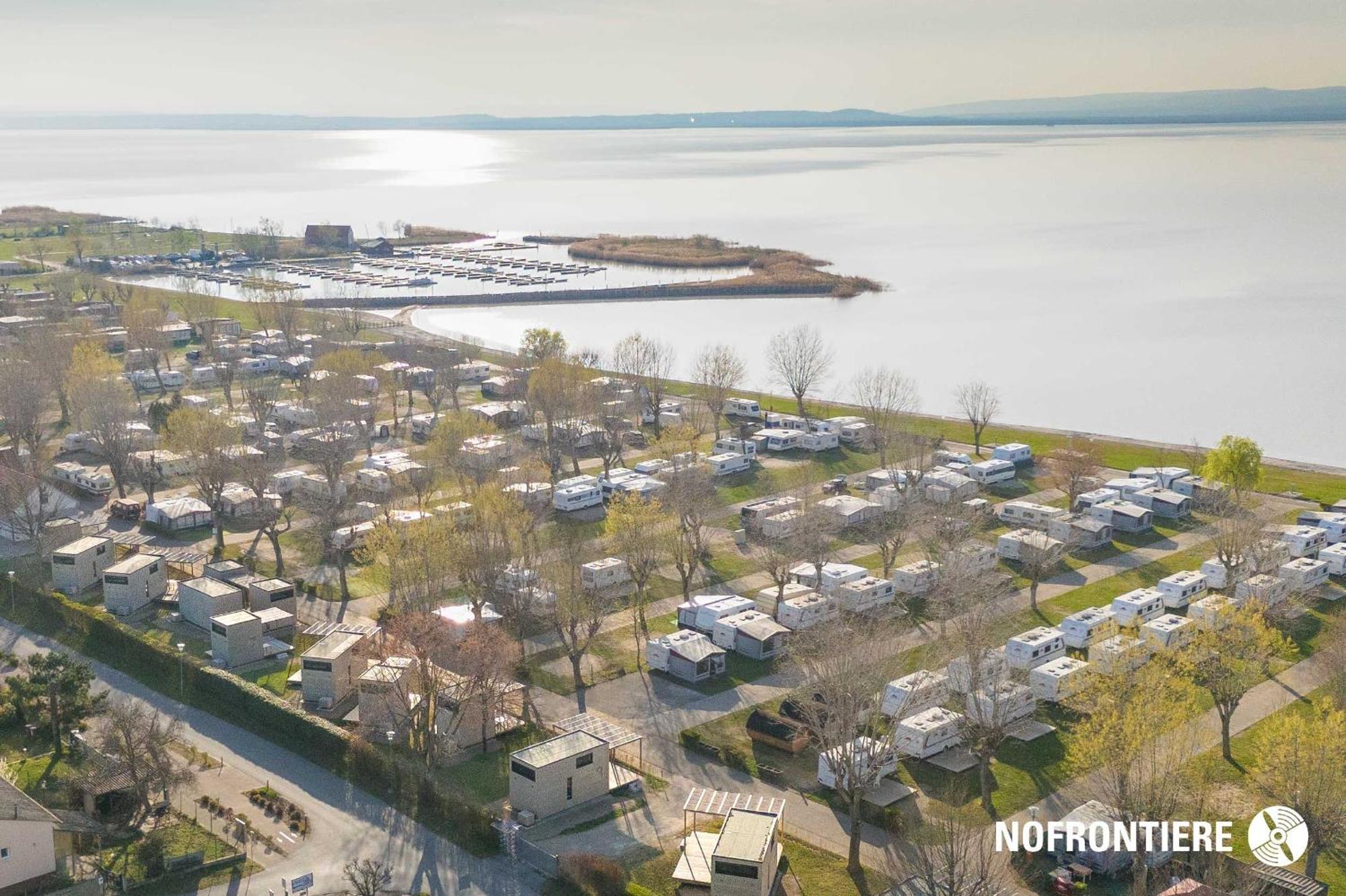 Mobile Homes Direkt Am Strand Des Neusiedler Sees Podersdorf am See Exterior foto